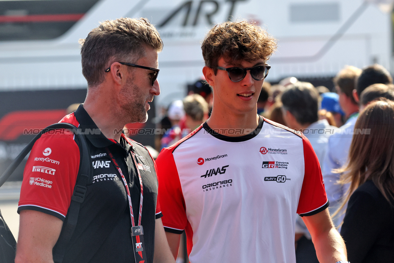 GP ITALIA, Oliver Bearman (GBR) Haas F1 Team.

07.09.2025. Formula 1 World Championship, Rd 16, Italian Grand Prix, Monza, Italy, Gara Day.

- www.xpbimages.com, EMail: requests@xpbimages.com © Copyright: Bearne / XPB Images