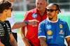 GP ITALIA, (L to R): George Russell (GBR) Mercedes AMG F1 with Lewis Hamilton (GBR) Ferrari.

07.09.2025. Formula 1 World Championship, Rd 16, Italian Grand Prix, Monza, Italy, Gara Day.

- www.xpbimages.com, EMail: requests@xpbimages.com © Copyright: Batchelor / XPB Images
