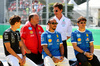 GP ITALIA, (L to R): George Russell (GBR) Mercedes AMG F1; Frederic Vasseur (FRA) Ferrari Team Principal; Lewis Hamilton (GBR) Ferrari; Toto Wolff (GER) Mercedes AMG F1 Shareholder e Executive Director; e Charles Leclerc (MON) Ferrari.

07.09.2025. Formula 1 World Championship, Rd 16, Italian Grand Prix, Monza, Italy, Gara Day.

- www.xpbimages.com, EMail: requests@xpbimages.com © Copyright: Batchelor / XPB Images