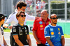 GP ITALIA, (L to R): Andrea Kimi Antonelli (ITA) Mercedes AMG F1; Toto Wolff (GER) Mercedes AMG F1 Shareholder e Executive Director; George Russell (GBR) Mercedes AMG F1; Frederic Vasseur (FRA) Ferrari Team Principal; Lewis Hamilton (GBR) Ferrari.

07.09.2025. Formula 1 World Championship, Rd 16, Italian Grand Prix, Monza, Italy, Gara Day.

- www.xpbimages.com, EMail: requests@xpbimages.com © Copyright: Batchelor / XPB Images