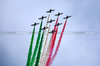 GP ITALIA, Circuit Atmosfera - Italian Air Force flyover.

07.09.2025. Formula 1 World Championship, Rd 16, Italian Grand Prix, Monza, Italy, Gara Day.

 - www.xpbimages.com, EMail: requests@xpbimages.com © Copyright: Rew / XPB Images