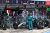 GP ITALIA, George Russell (GBR) Mercedes AMG F1 W16 makes a pit stop.

07.09.2025. Formula 1 World Championship, Rd 16, Italian Grand Prix, Monza, Italy, Gara Day.

- www.xpbimages.com, EMail: requests@xpbimages.com © Copyright: Batchelor / XPB Images
