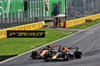GP ITALIA, Max Verstappen (NLD) Red Bull Racing RB21 overtakes Lando Norris (GBR) McLaren MCL39 to take the lead of the race.

07.09.2025. Formula 1 World Championship, Rd 16, Italian Grand Prix, Monza, Italy, Gara Day.

- www.xpbimages.com, EMail: requests@xpbimages.com © Copyright: Bearne / XPB Images