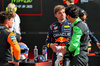 GP ITALIA, (L to R): Second placed Lando Norris (GBR) McLaren with vincitore Max Verstappen (NLD) Red Bull Racing e Gabriel Bortoleto (BRA) Sauber in parc ferme.

07.09.2025. Formula 1 World Championship, Rd 16, Italian Grand Prix, Monza, Italy, Gara Day.

- www.xpbimages.com, EMail: requests@xpbimages.com © Copyright: Batchelor / XPB Images