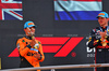 GP ITALIA, Lando Norris (GBR) McLaren celebrates his second position on the podium.

07.09.2025. Formula 1 World Championship, Rd 16, Italian Grand Prix, Monza, Italy, Gara Day.

- www.xpbimages.com, EMail: requests@xpbimages.com © Copyright: Batchelor / XPB Images
