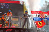 GP ITALIA, Gara winner Max Verstappen (NLD) Red Bull Racing (Right) celebrates on the podium with Lando Norris (GBR) McLaren e Oscar Piastri (AUS) McLaren.

07.09.2025. Formula 1 World Championship, Rd 16, Italian Grand Prix, Monza, Italy, Gara Day.

- www.xpbimages.com, EMail: requests@xpbimages.com © Copyright: Batchelor / XPB Images