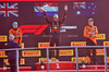 GP ITALIA, The podium (L to R): Lando Norris (GBR) McLaren, second; Max Verstappen (NLD) Red Bull Racing, vincitore; Oscar Piastri (AUS) McLaren, third.

07.09.2025. Formula 1 World Championship, Rd 16, Italian Grand Prix, Monza, Italy, Gara Day.

- www.xpbimages.com, EMail: requests@xpbimages.com © Copyright: Charniaux / XPB Images