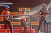 GP ITALIA, (L to R): Lando Norris (GBR) McLaren celebrates his second position on the podium with third placed Oscar Piastri (AUS) McLaren e vincitore Max Verstappen (NLD) Red Bull Racing.

07.09.2025. Formula 1 World Championship, Rd 16, Italian Grand Prix, Monza, Italy, Gara Day.

- www.xpbimages.com, EMail: requests@xpbimages.com © Copyright: Charniaux / XPB Images
