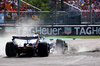 GP ITALIA, Carlos Sainz (ESP) Atlassian Williams Racing FW47 spins after colliding with Oliver Bearman (GBR) Haas VF-25.

07.09.2025. Formula 1 World Championship, Rd 16, Italian Grand Prix, Monza, Italy, Gara Day.

 - www.xpbimages.com, EMail: requests@xpbimages.com © Copyright: Coates / XPB Images