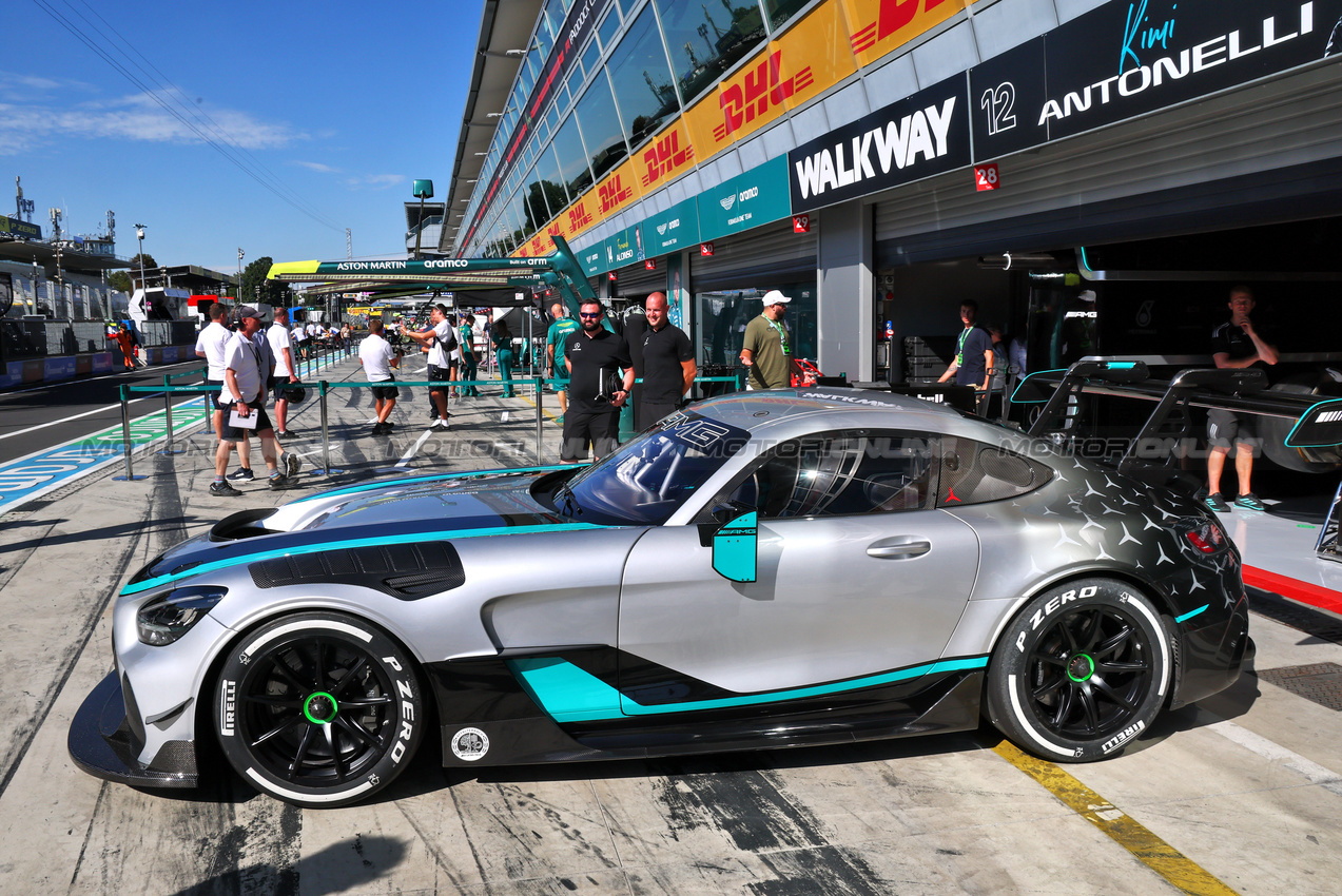GP ITALIA, A Mercedes-AMG GT2 W16.

04.09.2025. Formula 1 World Championship, Rd 16, Italian Grand Prix, Monza, Italy, Preparation Day.

- www.xpbimages.com, EMail: requests@xpbimages.com © Copyright: Batchelor / XPB Images