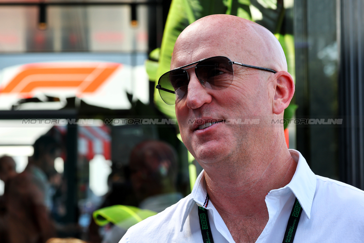GP ITALIA, Dan Towriss (USA) Cadillac F1 Team e TWG Motorsports CEO.
06.09.2025. Formula 1 World Championship, Rd 16, Italian Grand Prix, Monza, Italy, Qualifiche Day.
- www.xpbimages.com, EMail: requests@xpbimages.com © Copyright: Batchelor / XPB Images
