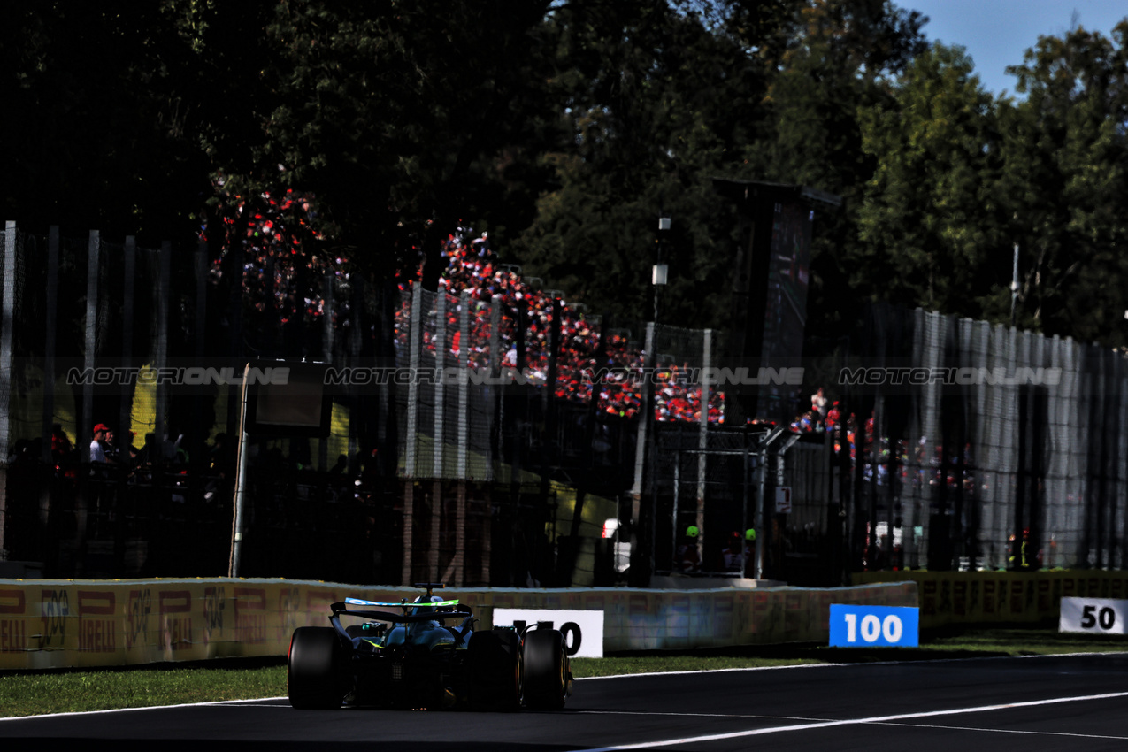 GP ITALIA, Lance Stroll (CDN) Aston Martin F1 Team AMR25.

06.09.2025. Formula 1 World Championship, Rd 16, Italian Grand Prix, Monza, Italy, Qualifiche Day.

- www.xpbimages.com, EMail: requests@xpbimages.com © Copyright: Charniaux / XPB Images
