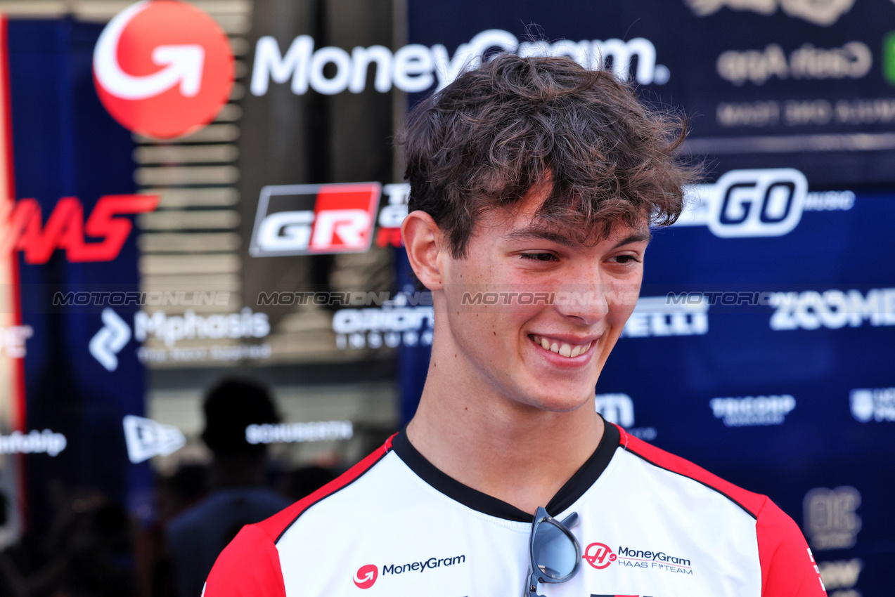 GP ITALIA, Oliver Bearman (GBR) Haas F1 Team.

06.09.2025. Formula 1 World Championship, Rd 16, Italian Grand Prix, Monza, Italy, Qualifiche Day.

- www.xpbimages.com, EMail: requests@xpbimages.com © Copyright: Bearne / XPB Images