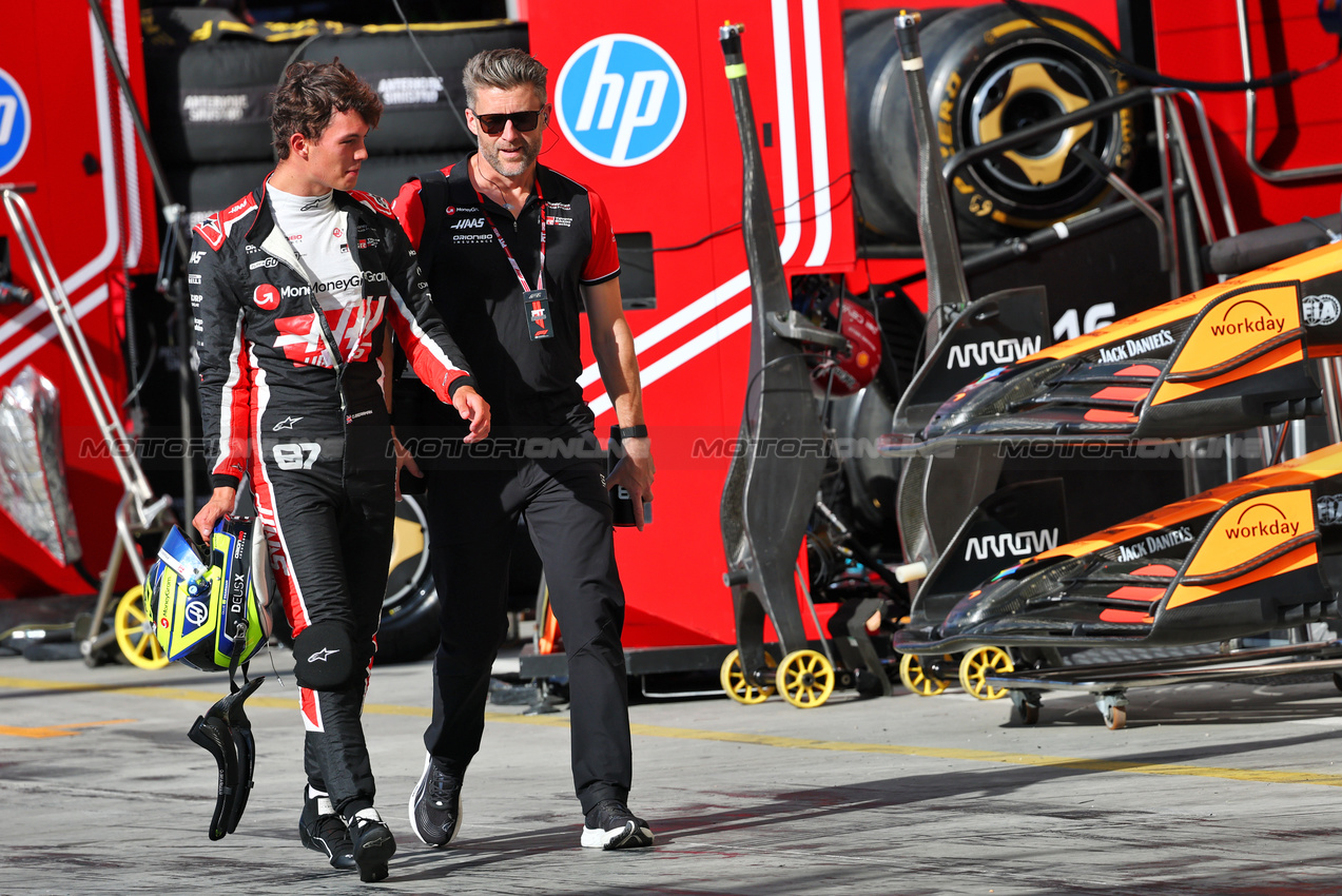 GP ITALIA, Oliver Bearman (GBR) Haas F1 Team.

06.09.2025. Formula 1 World Championship, Rd 16, Italian Grand Prix, Monza, Italy, Qualifiche Day.

- www.xpbimages.com, EMail: requests@xpbimages.com © Copyright: Batchelor / XPB Images