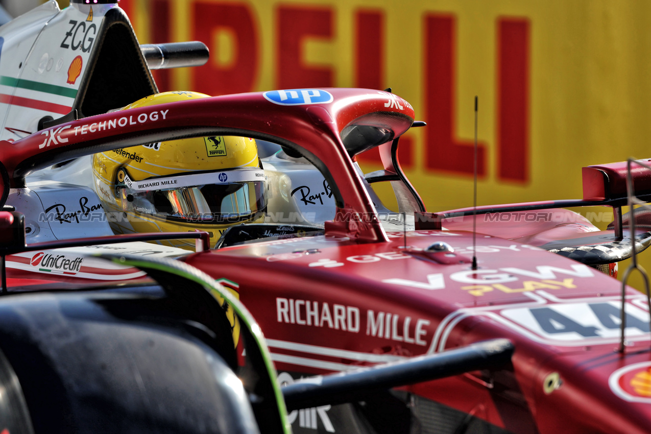 GP ITALIA, Lewis Hamilton (GBR) Ferrari SF-25.

06.09.2025. Formula 1 World Championship, Rd 16, Italian Grand Prix, Monza, Italy, Qualifiche Day.

 - www.xpbimages.com, EMail: requests@xpbimages.com © Copyright: Rew / XPB Images
