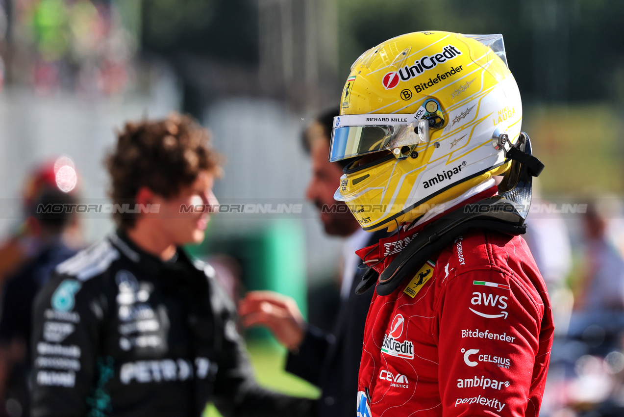 GP ITALIA, Lewis Hamilton (GBR) Ferrari in qualifying parc ferme.

06.09.2025. Formula 1 World Championship, Rd 16, Italian Grand Prix, Monza, Italy, Qualifiche Day.

- www.xpbimages.com, EMail: requests@xpbimages.com © Copyright: Charniaux / XPB Images