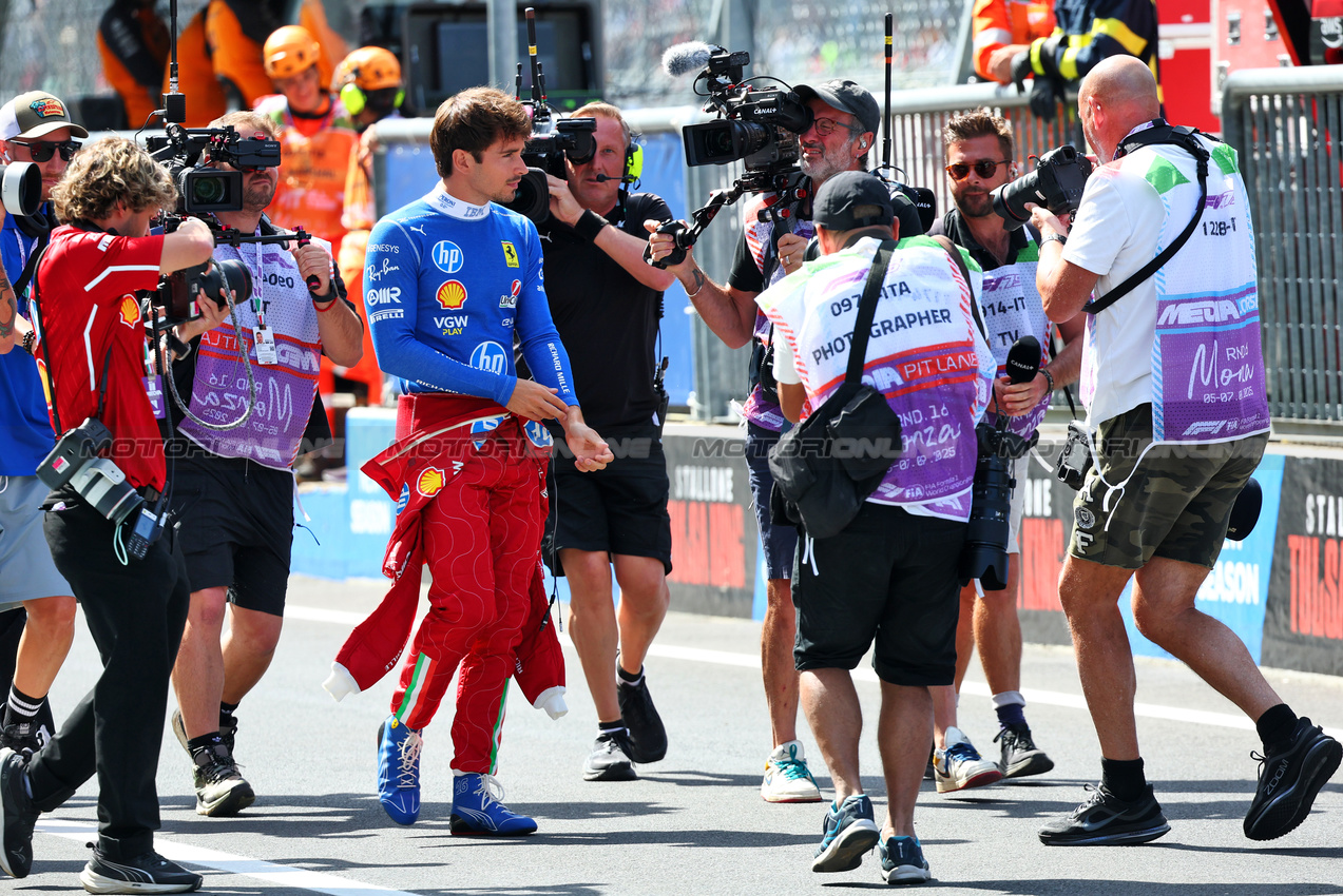 GP ITALIA, Charles Leclerc (MON) Ferrari.

06.09.2025. Formula 1 World Championship, Rd 16, Italian Grand Prix, Monza, Italy, Qualifiche Day.

- www.xpbimages.com, EMail: requests@xpbimages.com © Copyright: Batchelor / XPB Images