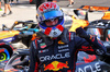 GP ITALIA, Max Verstappen (NLD) Red Bull Racing celebrates his pole position in qualifying parc ferme.

06.09.2025. Formula 1 World Championship, Rd 16, Italian Grand Prix, Monza, Italy, Qualifiche Day.

- www.xpbimages.com, EMail: requests@xpbimages.com © Copyright: Batchelor / XPB Images