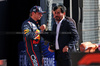 GP ITALIA, (L to R): Max Verstappen (NLD) Red Bull Racing with Mohammed Bin Sulayem (UAE) FIA President in qualifying parc ferme.

06.09.2025. Formula 1 World Championship, Rd 16, Italian Grand Prix, Monza, Italy, Qualifiche Day.

 - www.xpbimages.com, EMail: requests@xpbimages.com © Copyright: Rew / XPB Images