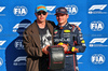 GP ITALIA, (L to R): Nico Vascellari (ITA) Artist presents the Pirelli Pole Position Award to Max Verstappen (NLD) Red Bull Racing in qualifying parc ferme.
06.09.2025. Formula 1 World Championship, Rd 16, Italian Grand Prix, Monza, Italy, Qualifiche Day.
- www.xpbimages.com, EMail: requests@xpbimages.com © Copyright: Batchelor / XPB Images