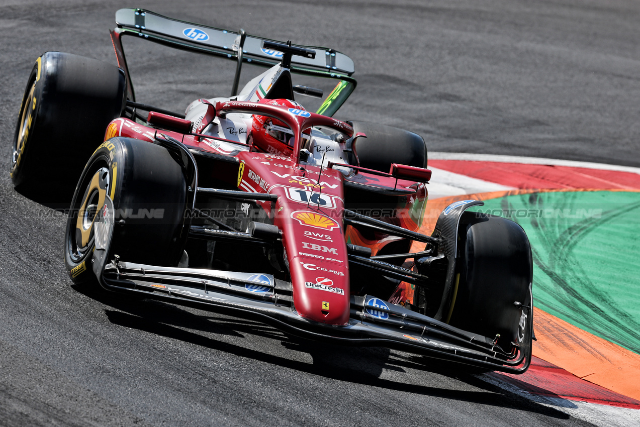 GP ITALIA, Charles Leclerc (MON) Ferrari SF-25.

05.09.2025. Formula 1 World Championship, Rd 16, Italian Grand Prix, Monza, Italy, Practice Day.

- www.xpbimages.com, EMail: requests@xpbimages.com © Copyright: Charniaux / XPB Images