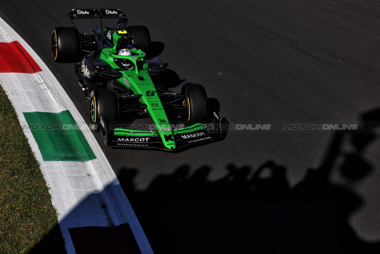 GP ITALIA, Gabriel Bortoleto (BRA) Sauber C45.

05.09.2025. Formula 1 World Championship, Rd 16, Italian Grand Prix, Monza, Italy, Practice Day.

- www.xpbimages.com, EMail: requests@xpbimages.com © Copyright: Bearne / XPB Images