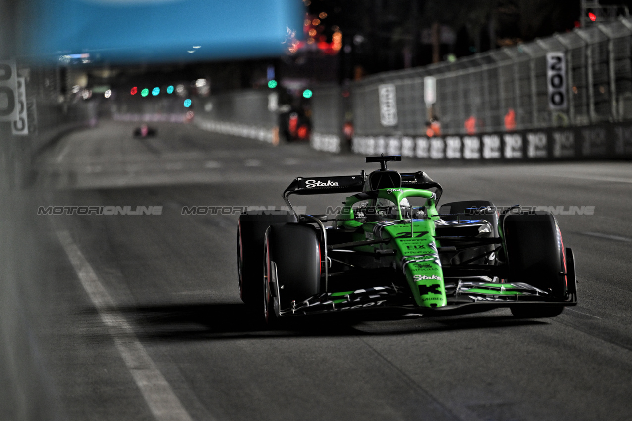 GP LAS VEGAS, Nico Hulkenberg (GER) Sauber C45.

20.11.2025. Formula 1 World Championship, Rd 22, Las Vegas Grand Prix, Las Vegas, Nevada, USA, Practice Day

- www.xpbimages.com, EMail: requests@xpbimages.com © Copyright: Price	/ XPB Images
