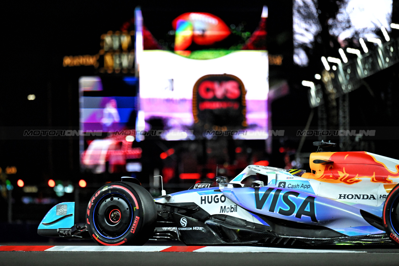 GP LAS VEGAS, Isack Hadjar (FRA) Racing Bulls VCARB 02.
20.11.2025. Formula 1 World Championship, Rd 22, Las Vegas Grand Prix, Las Vegas, Nevada, USA, Practice Day
- www.xpbimages.com, EMail: requests@xpbimages.com © Copyright: Price / XPB Images