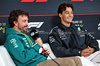 GP LAS VEGAS, (L to R): Fernando Alonso (ESP) Aston Martin F1 Team e George Russell (GBR) Mercedes AMG F1 in the FIA Press Conference.

19.11.2025. Formula 1 World Championship, Rd 22, Las Vegas Grand Prix, Las Vegas, Nevada, USA, Preparation Day.

- www.xpbimages.com, EMail: requests@xpbimages.com © Copyright: Bearne / XPB Images