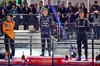 GP LAS VEGAS, The podium (L to R): Lando Norris (GBR) McLaren, second; Max Verstappen (NLD) Red Bull Racing, vincitore; George Russell (GBR) Mercedes AMG F1, third.
22.11.2025. Formula 1 World Championship, Rd 22, Las Vegas Grand Prix, Las Vegas, Nevada, USA, Gara Day.
- www.xpbimages.com, EMail: requests@xpbimages.com © Copyright: Charniaux / XPB Images