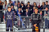 GP LAS VEGAS, (L to R): Gara winner Max Verstappen (NLD) Red Bull Racing on the podium with third placed George Russell (GBR) Mercedes AMG F1.
22.11.2025. Formula 1 World Championship, Rd 22, Las Vegas Grand Prix, Las Vegas, Nevada, USA, Gara Day.
- www.xpbimages.com, EMail: requests@xpbimages.com © Copyright: Charniaux / XPB Images