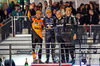 GP LAS VEGAS, The podium (L to R): Lando Norris (GBR) McLaren, second; Max Verstappen (NLD) Red Bull Racing, vincitore; Gianpiero Lambiase (ITA) Red Bull Racing Head of Racing; George Russell (GBR) Mercedes AMG F1, third.

22.11.2025. Formula 1 World Championship, Rd 22, Las Vegas Grand Prix, Las Vegas, Nevada, USA, Gara Day.

- www.xpbimages.com, EMail: requests@xpbimages.com © Copyright: Charniaux / XPB Images