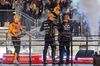 GP LAS VEGAS, The podium (L to R): Lando Norris (GBR) McLaren, second; Max Verstappen (NLD) Red Bull Racing, vincitore; George Russell (GBR) Mercedes AMG F1, third; Gianpiero Lambiase (ITA) Red Bull Racing Head of Racing.
22.11.2025. Formula 1 World Championship, Rd 22, Las Vegas Grand Prix, Las Vegas, Nevada, USA, Gara Day.
- www.xpbimages.com, EMail: requests@xpbimages.com © Copyright: Charniaux / XPB Images