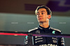 GP LAS VEGAS, Third placed George Russell (GBR) Mercedes AMG F1 on the podium.

22.11.2025. Formula 1 World Championship, Rd 22, Las Vegas Grand Prix, Las Vegas, Nevada, USA, Gara Day.

- www.xpbimages.com, EMail: requests@xpbimages.com © Copyright: Batchelor / XPB Images