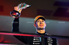 GP LAS VEGAS, George Russell (GBR) Mercedes AMG F1 celebrates his third position on the podium.

22.11.2025. Formula 1 World Championship, Rd 22, Las Vegas Grand Prix, Las Vegas, Nevada, USA, Gara Day.

- www.xpbimages.com, EMail: requests@xpbimages.com © Copyright: Batchelor / XPB Images