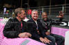GP LAS VEGAS, (L to R): Sam Worthington (AUS) Actor; David Coulthard (GBR) Channel 4 F1 Commentator; Terry Crews (USA) Actor, in the Lego Pink Cadillac at the end of the race.

22.11.2025. Formula 1 World Championship, Rd 22, Las Vegas Grand Prix, Las Vegas, Nevada, USA, Gara Day.

- www.xpbimages.com, EMail: requests@xpbimages.com © Copyright: Moy / XPB Images