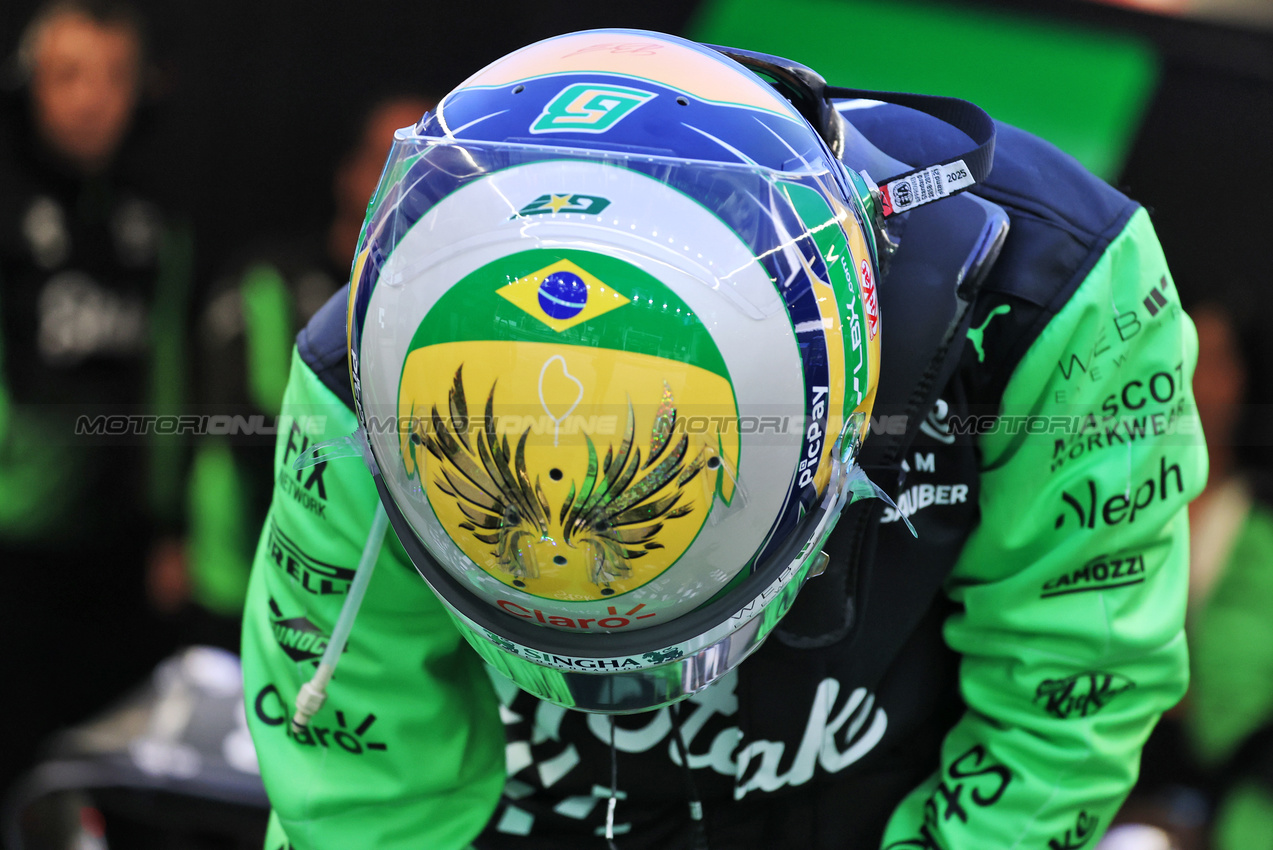 GP LAS VEGAS, Gabriel Bortoleto (BRA) Sauber.
21.11.2025. Formula 1 World Championship, Rd 22, Las Vegas Grand Prix, Las Vegas, Nevada, USA, Qualifiche Day.
- www.xpbimages.com, EMail: requests@xpbimages.com © Copyright: Batchelor / XPB Images