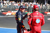 GP MESSICO, (L to R): Third placed Max Verstappen (NLD) Red Bull Racing in parc ferme with second placed Charles Leclerc (MON) Ferrari.

26.10.2025. Formula 1 World Championship, Rd 20, Mexican Grand Prix, Mexico City, Mexico, Gara Day.

- www.xpbimages.com, EMail: requests@xpbimages.com © Copyright: Bearne / XPB Images