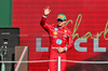 GP MESSICO, Charles Leclerc (MON) Ferrari celebrates his second position on the podium.

26.10.2025. Formula 1 World Championship, Rd 20, Mexican Grand Prix, Mexico City, Mexico, Gara Day.

- www.xpbimages.com, EMail: requests@xpbimages.com © Copyright: Moy / XPB Images