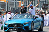 GP MESSICO, (L to R): George Russell (GBR) Mercedes AMG F1 with Andrea Kimi Antonelli (ITA) Mercedes AMG F1 on the drivers' parade.

26.10.2025. Formula 1 World Championship, Rd 20, Mexican Grand Prix, Mexico City, Mexico, Gara Day.

- www.xpbimages.com, EMail: requests@xpbimages.com © Copyright: Batchelor / XPB Images