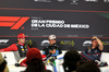 GP MESSICO, (L to R): Charles Leclerc (MON) Ferrari; Lando Norris (GBR) McLaren; e Max Verstappen (NLD) Red Bull Racing, in the post race FIA Press Conference.
26.10.2025. Formula 1 World Championship, Rd 20, Mexican Grand Prix, Mexico City, Mexico, Gara Day.
- www.xpbimages.com, EMail: requests@xpbimages.com © Copyright: Bearne / XPB Images