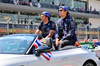 GP MESSICO, (L to R): Carlos Sainz (ESP) Atlassian Williams Racing with Alexander Albon (THA) Atlassian Williams Racing on the drivers' parade.
26.10.2025. Formula 1 World Championship, Rd 20, Mexican Grand Prix, Mexico City, Mexico, Gara Day.
- www.xpbimages.com, EMail: requests@xpbimages.com © Copyright: Batchelor / XPB Images