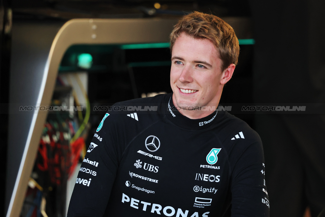 GP MESSICO, Frederik Vesti (DEN) Mercedes AMG F1 Reserve Driver.
23.10.2025. Formula 1 World Championship, Rd 20, Mexican Grand Prix, Mexico City, Mexico, Preparation Day.
- www.xpbimages.com, EMail: requests@xpbimages.com © Copyright: Charniaux / XPB Images