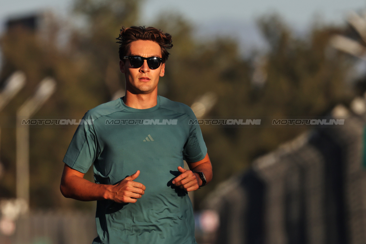 GP MESSICO, George Russell (GBR) Mercedes AMG F1 runs the circuit.
23.10.2025. Formula 1 World Championship, Rd 20, Mexican Grand Prix, Mexico City, Mexico, Preparation Day.
- www.xpbimages.com, EMail: requests@xpbimages.com © Copyright: Bearne / XPB Images