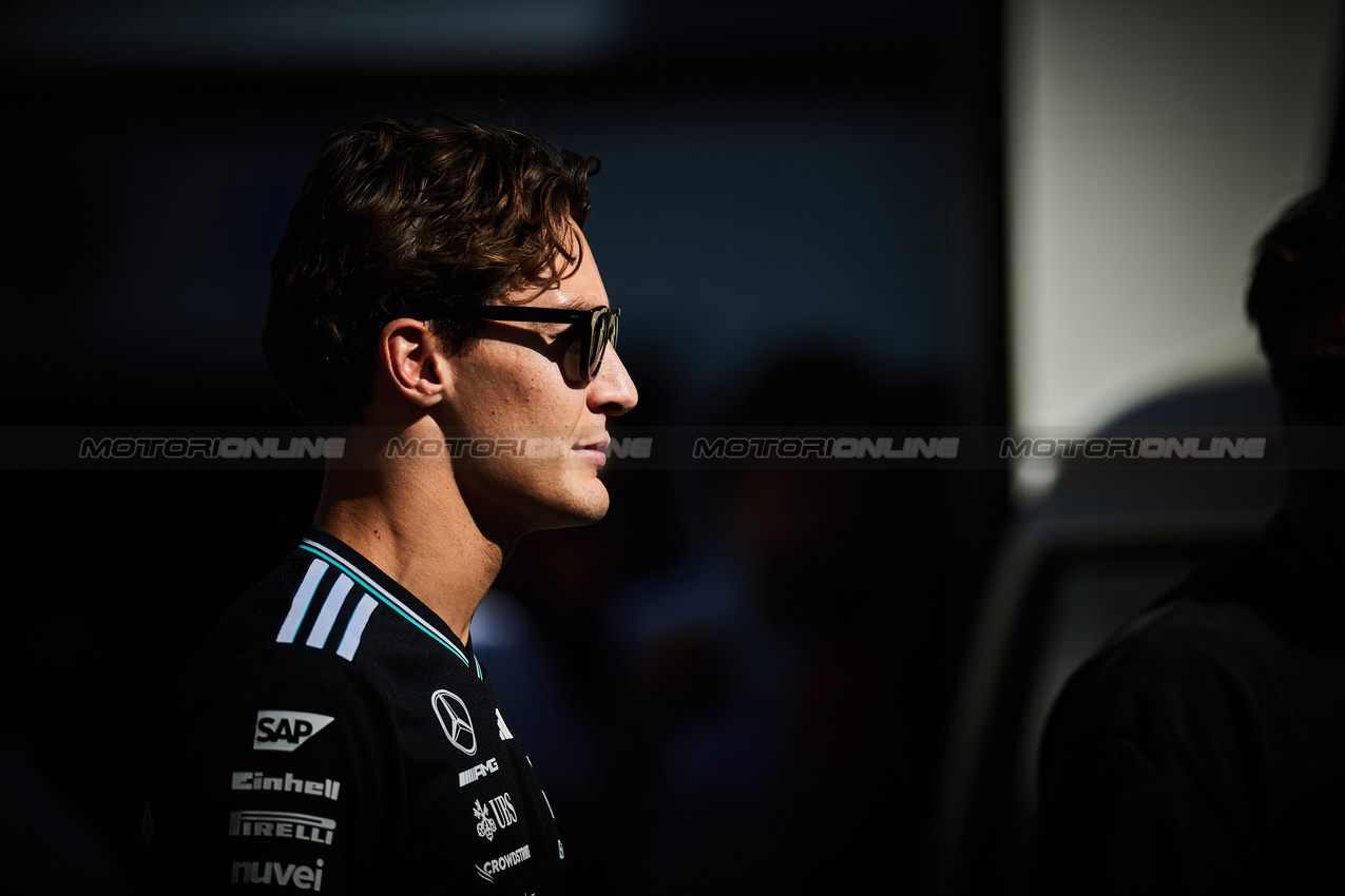 GP MESSICO, George Russell (GBR) Mercedes AMG F1.

23.10.2025. Formula 1 World Championship, Rd 20, Mexican Grand Prix, Mexico City, Mexico, Preparation Day.

- www.xpbimages.com, EMail: requests@xpbimages.com © Copyright: XPB Images