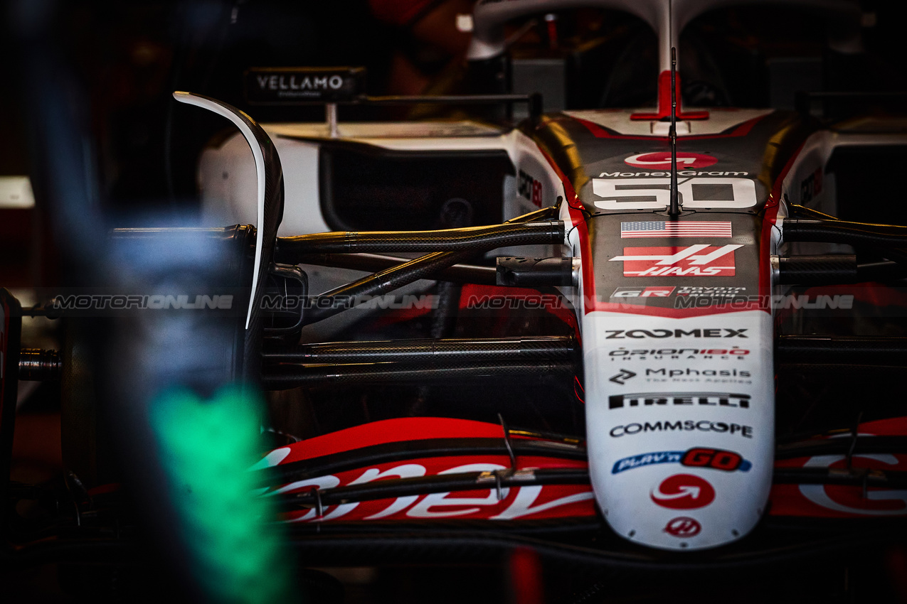 GP MESSICO, Haas VF-25.

23.10.2025. Formula 1 World Championship, Rd 20, Mexican Grand Prix, Mexico City, Mexico, Preparation Day.

- www.xpbimages.com, EMail: requests@xpbimages.com © Copyright: XPB Images