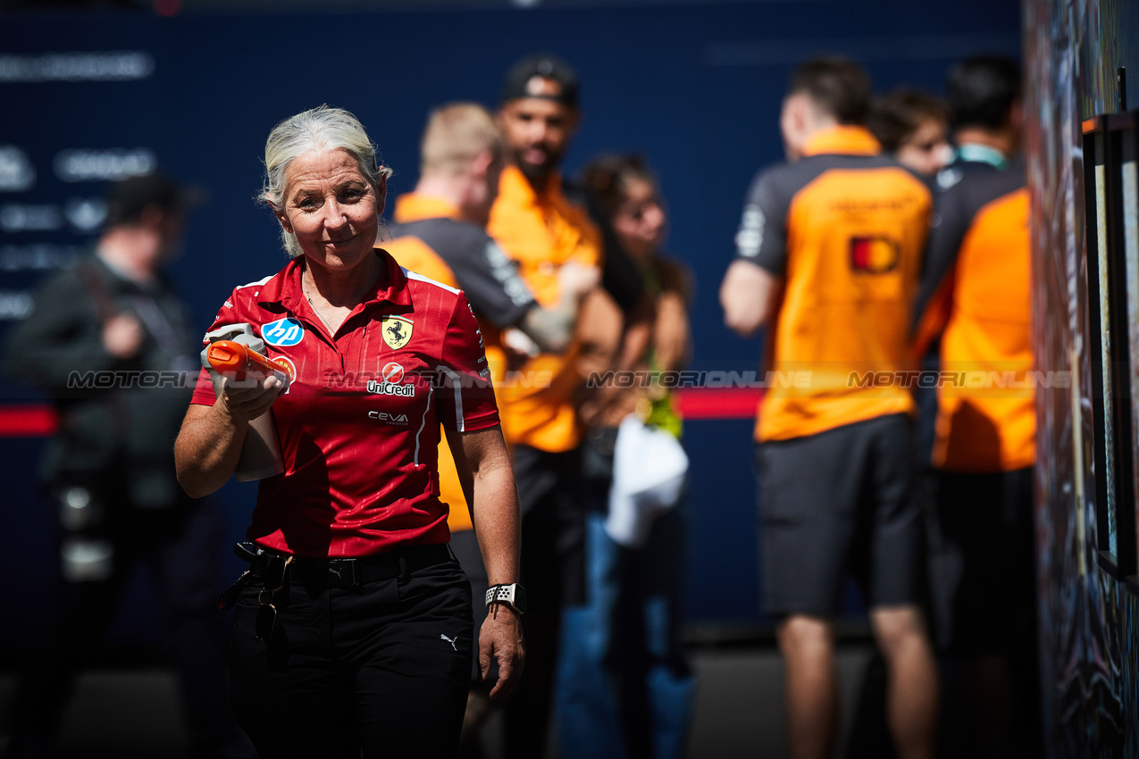 GP MESSICO, Angela Cullen (NZL) Ferrari Physiotherapist.
23.10.2025. Formula 1 World Championship, Rd 20, Mexican Grand Prix, Mexico City, Mexico, Preparation Day.
- www.xpbimages.com, EMail: requests@xpbimages.com © Copyright: XPB Images