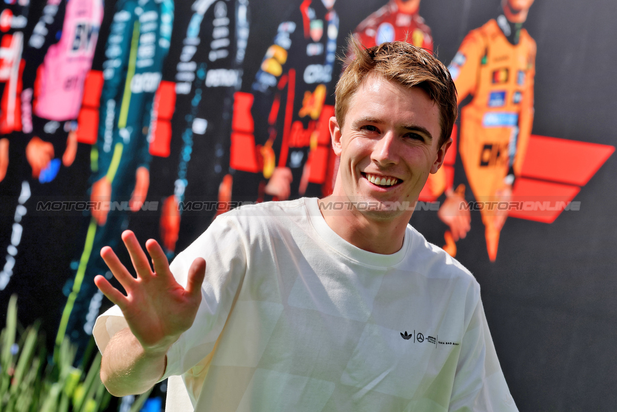 GP MESSICO, Frederik Vesti (DEN) Mercedes AMG F1 Reserve Driver.
23.10.2025. Formula 1 World Championship, Rd 20, Mexican Grand Prix, Mexico City, Mexico, Preparation Day.
- www.xpbimages.com, EMail: requests@xpbimages.com © Copyright: Moy / XPB Images