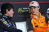 GP MESSICO, (L to R): Yuki Tsunoda (JPN) Red Bull Racing e Oscar Piastri (AUS) McLaren in the FIA Press Conference.

23.10.2025. Formula 1 World Championship, Rd 20, Mexican Grand Prix, Mexico City, Mexico, Preparation Day.

- www.xpbimages.com, EMail: requests@xpbimages.com © Copyright: Bearne / XPB Images