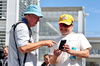 GP MESSICO, (L to R): Kym Illman (AUS) Photographer with Valtteri Bottas (FIN) Mercedes AMG F1 Reserve Driver.
23.10.2025. Formula 1 World Championship, Rd 20, Mexican Grand Prix, Mexico City, Mexico, Preparation Day.
- www.xpbimages.com, EMail: requests@xpbimages.com © Copyright: Moy / XPB Images